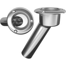 Mate Series Stainless Steel 30° Rod &amp; Cup Holder - Open - Round Top - £95.22 GBP