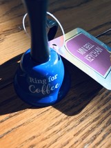 Mini Bell Key Chain. Blue. Ring for Coffee. Shipping In 24 Hours . 3281 - £7.89 GBP