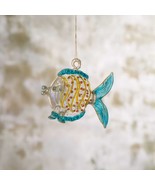 Egyptian Hand Blown Glass Fish Ornament Blue Fish Christmas Ornament, Ha... - $47.86 CAD