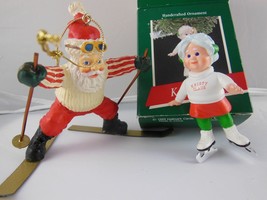 Kristy Claus and Santa claus ornaments - $10.88