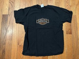 Vintage Retro Hamilton Bermuda Mens Harley Davidson Biker T-Shirt Shirt ... - $35.63