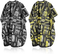 2 Pcs Barber Capes for Men with Adjustable Neckline Size, Profesional Ba... - $397.85 MXN