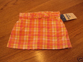 Osh Kosh B&#39;gosh girls skort skirt orange baby NEW 9 M 9 months  NWT 20.0... - £4.10 GBP
