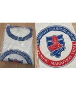 vintage 80s RARE 1980&#39;s CARBORUNDUM OLYMPIC MARATHON T-Shirt SZ L Never ... - $52.99