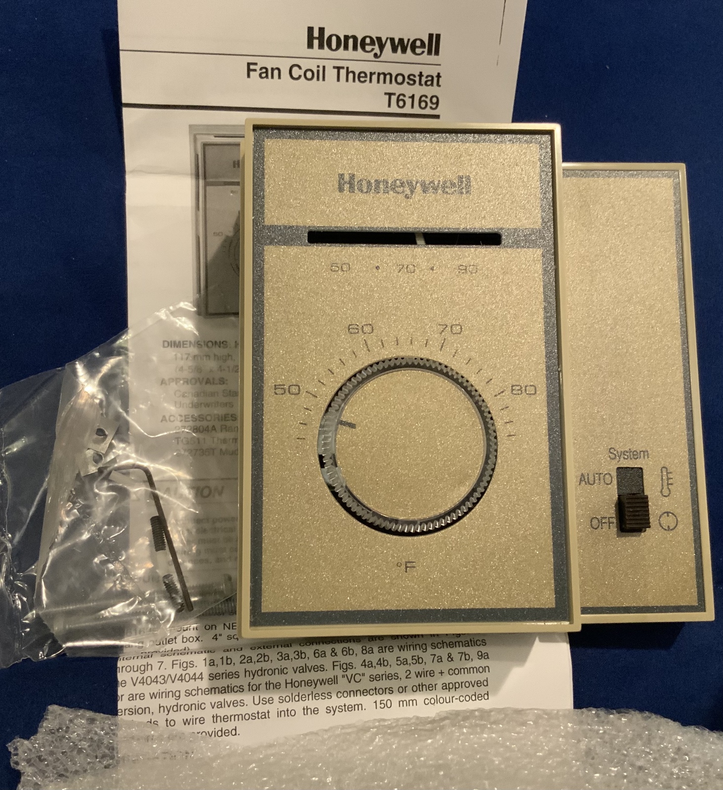 Automation and Control Solutions HONEYWELL, T69169C 4015, fan coil Thermostat  - $25.59