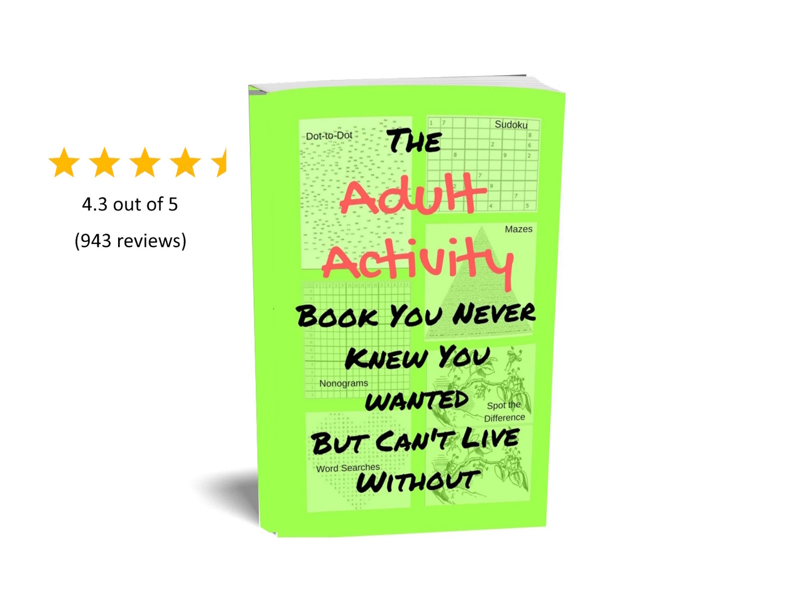 The Adult Activity Book You Never Knew You Wanted But Can&#39;t Live Without - $9.00
