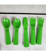 Vintage Fisher Price Fun With Food Green Utensils Forks Spoons Knives - €13,51 EUR