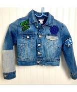 CAT &amp; JACK PATCHED MEDIUM WASH DENIM JACKET Size 4 kids - $379.99 MXN