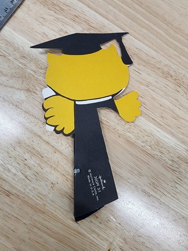 Honeycomb Crepe Paper OWL Vintage Hallmark Graduation 6 inch Table Decoration Item image 6