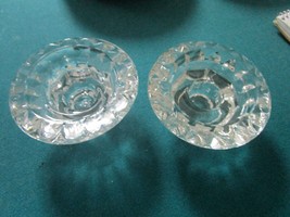 Bolsius France Pair Of Candle Holder Crystal Clear # 201652 - £27.69 GBP