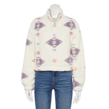 SO® Sherpa Quarter-Zip Pullover White Multi-colored Women s JR. Sz M NWT... - $380.93 MXN