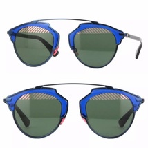 Christian Dior Diorsoreal Navy Blue Rose Mirrored Metal Sunglasses VU0NT - £167.52 GBP