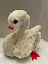Plush Swan Bantam 1980s Stuffed Animal Made in USA 10&quot; Tall Toy Vintage - £18.62 GBP