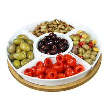Elama Signature 12 1/4 Inch 6-Piece Lazy Susan Appetizer and Condiment S... - $1,262.18 MXN