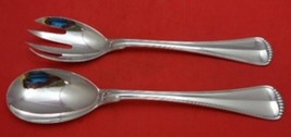 Milano by Buccellati Italian Sterling Silver Salad Serving Set 2pc Ovoid 9 3/4&quot; - £723.27 GBP