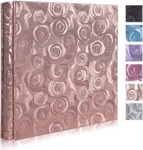 Cover Photo Album 600 Pockets Hold 4X6 Photos,Rose Pattern PU Leather Picture Al - £32.49 GBP