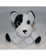 Surprizamals Black White Mini Puppy Terrier Dog 4" Plush Glitter Eyes So... - $12.51