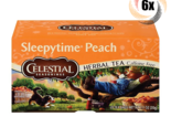 6x Boxes Celestial Seasoning Sleepytime Peach Herbal Tea | 20 Bag Each |... - $34.77