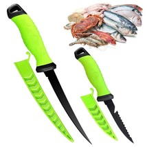 Fishing Fillet Knife Butcher Boning Knife Non-Stick Flexible Blade Stain... - £10.52 GBP+