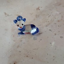 Handmade Clear and Blue Glass Cat Pendant - New - £9.63 GBP