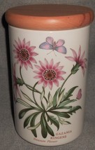 Portmerion Botanic Garden Pattern 7 Inch Treasure Flower Cannister With Lid - £39.55 GBP