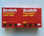 Scotch Prescription Label Tape 800 Clear, 2 in x 72 yd 2 Pack - $34.19