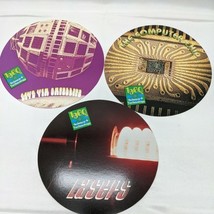 Lot of (3) 1960s Science Technology Circle Cardboard Collectables With F... - $14.25