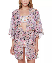 Swim Cover Up Flutter Sleeve Caftan Floral Print Size Medium SANCTUARY $... - $17.99