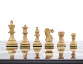 Chess Pieces American Staunton BLACK Standard size,weighted 3,75&quot; -EXTRA queens - £74.69 GBP