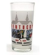 Kentucky Derby 1991 117th Mint Julep Beverage Glass Winner was Strike th... - £8.89 GBP