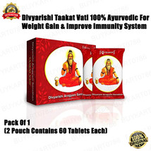 Divyarishi Taakat Vati 100% Ayurvedic For Weight Gain &amp; Improve Immunity... - £43.16 GBP