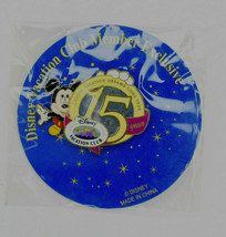 Disney 2006 Pin On Pin Disney Vacation Club 15 Years Mickey Pin #49775 - £9.53 GBP