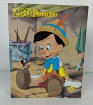 Vintage Sealed Disney&#39;s Pinocchio Golden 200 Piece Jigsaw Puzzle 4716B-44 - £15.82 GBP