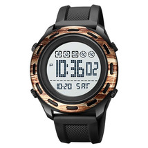 SKMEI 1872 Stainless Steel Buckle PU Strap Waterproof Electronic Watch, ... - $18.21