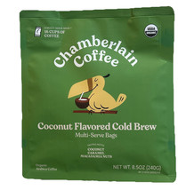 Chamberlain Organic Coffee Coconut Flavored Cold Brew 4 Multi-Serve Bags 16 Cups - £22.53 GBP