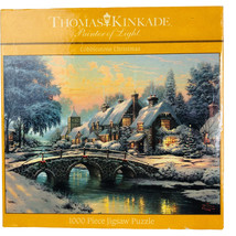 Thomas Kinkade 1000 PC Puzzle Cobblestone Christmas 3310-67 series 11 - $25.91