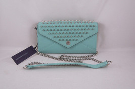 Rebecca Minkoff Wallet on a Chain with Studs Minty with Silver Hardware NEW - £146.43 GBP