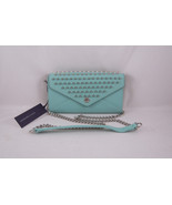 Rebecca Minkoff Wallet on a Chain with Studs Minty with Silver Hardware NEW - $186.22