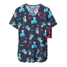 Scrubstar Women&#39;s Olaf Meltdown Scrub Top, Size M - $18.80