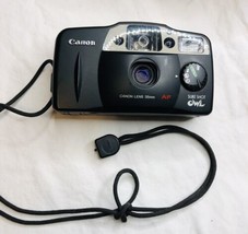 CANON Sure Shot Owl AF 35mm Point &amp; Shoot Film Camera Black - £17.90 GBP