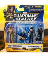 Guardians Of The Galaxy Groot &amp; Rocket Raccoon Sakaaran Trooper Action F... - $12.80 CAD