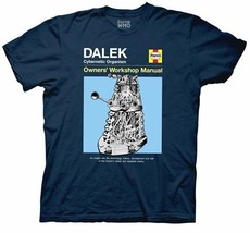 Doctor Who Dalek Haynes Owners&#39; Workshop Manual Cover T-Shirt, NEW UNWORN - £11.40 GBP