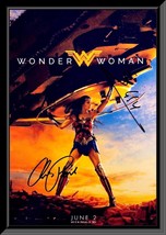 Wonder Woman Gal Gadot signed movie poster - £539.46 GBP