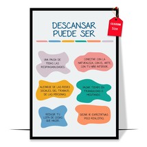 Spanish Salud Mental Poster Spanish TherapyOffice Decor Mental Health Posters fo - £12.82 GBP