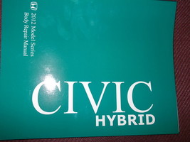 2012 Honda Civic Hybrid Corps Service Atelier Manuel OEM Concessionnaire Book 12 - £8.77 GBP