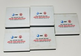 AT&amp;T Communications Julie Call Before You Dig Project Tiles Vintage Set of 5  - £12.63 GBP