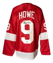 Gordie Howe Detroit Signé Rouge Hockey Jersey Bas - $387.98
