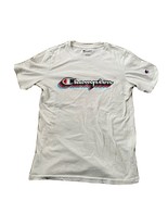 Champion T-shirt Tee shirt Youth Large White script Logo. - £4.71 GBP
