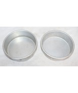 2 Vintage Magic Line 6x2 Aluminum Cake Pie Pizza Pan ~ Rare! Flan Sponge... - $54.80 CAD