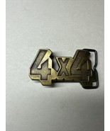 4x4 Belt Buckle Vintage OG Off-Road Mud Truck Brass RJ brand - $467.05 MXN